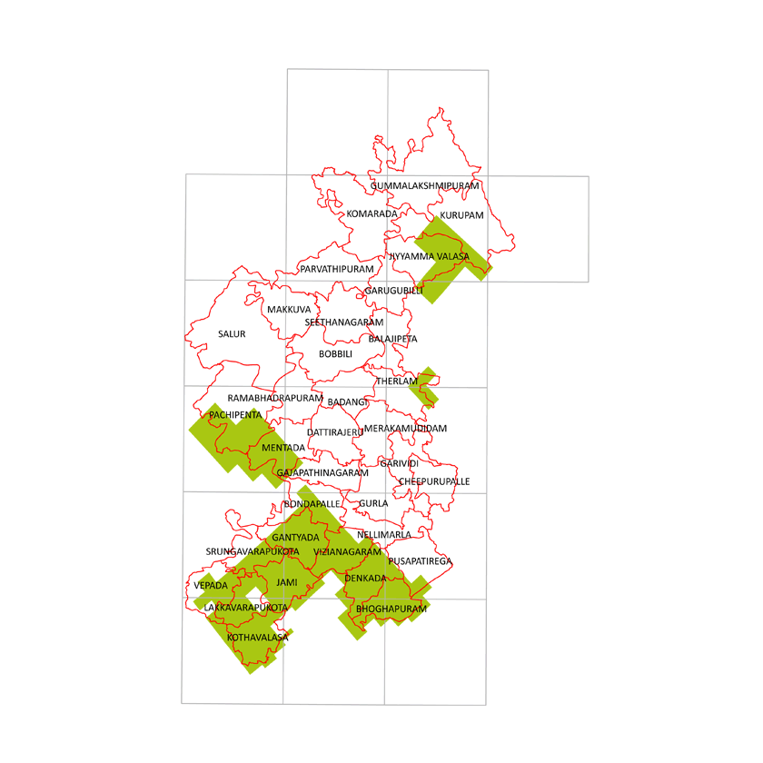 Storm surge inundation map for cyclone with wind speed